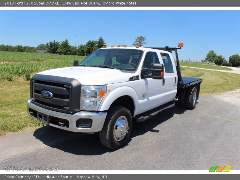 Oxford White / Steel 2013 Ford F350 Super Duty XLT Crew Cab 4x4 Dually