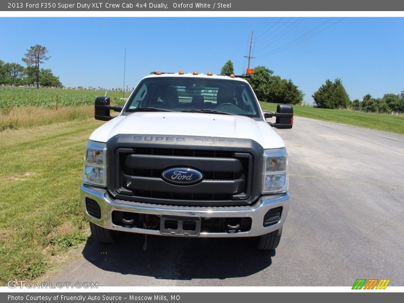 Oxford White / Steel 2013 Ford F350 Super Duty XLT Crew Cab 4x4 Dually