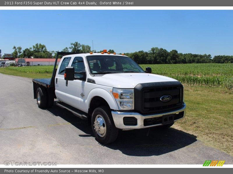 Oxford White / Steel 2013 Ford F350 Super Duty XLT Crew Cab 4x4 Dually