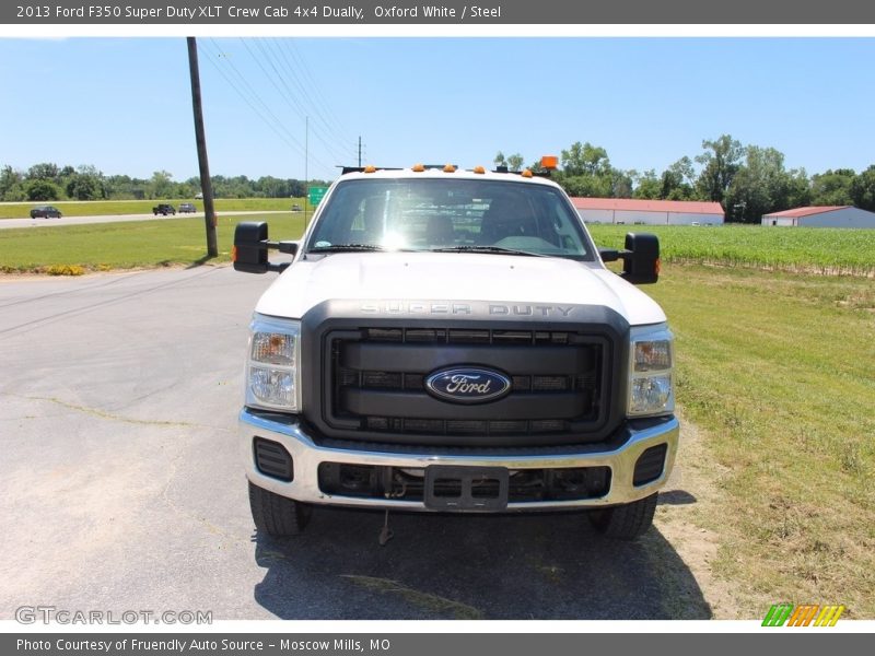 Oxford White / Steel 2013 Ford F350 Super Duty XLT Crew Cab 4x4 Dually