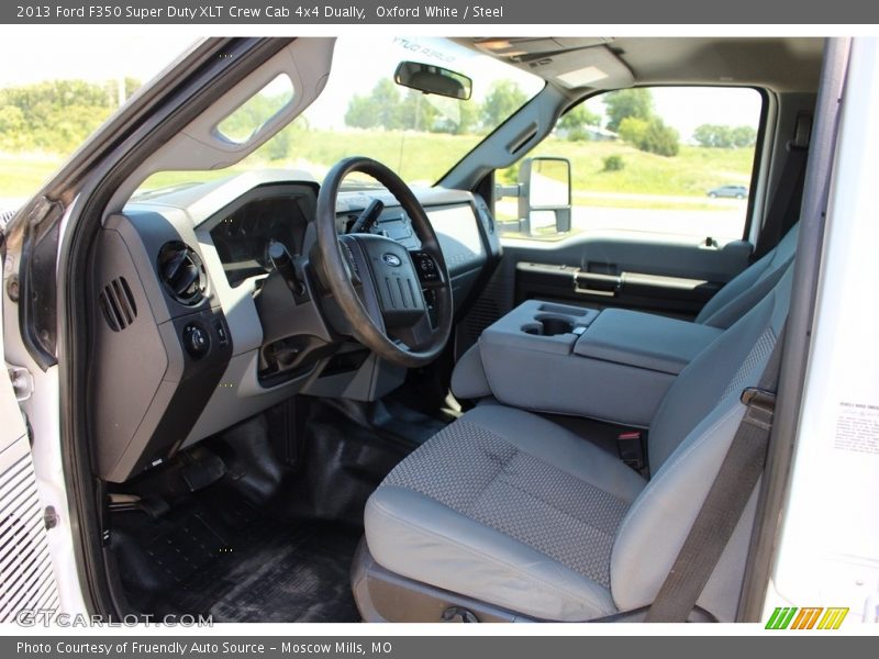 Oxford White / Steel 2013 Ford F350 Super Duty XLT Crew Cab 4x4 Dually
