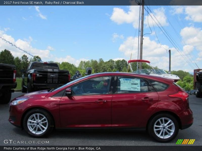 Ruby Red / Charcoal Black 2017 Ford Focus SE Hatch