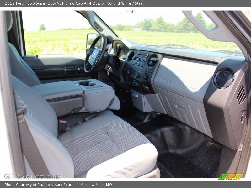 Oxford White / Steel 2013 Ford F350 Super Duty XLT Crew Cab 4x4 Dually