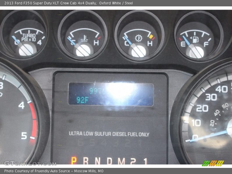 Oxford White / Steel 2013 Ford F350 Super Duty XLT Crew Cab 4x4 Dually