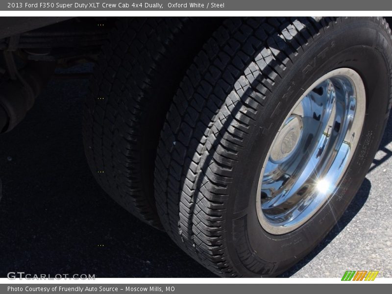 Oxford White / Steel 2013 Ford F350 Super Duty XLT Crew Cab 4x4 Dually