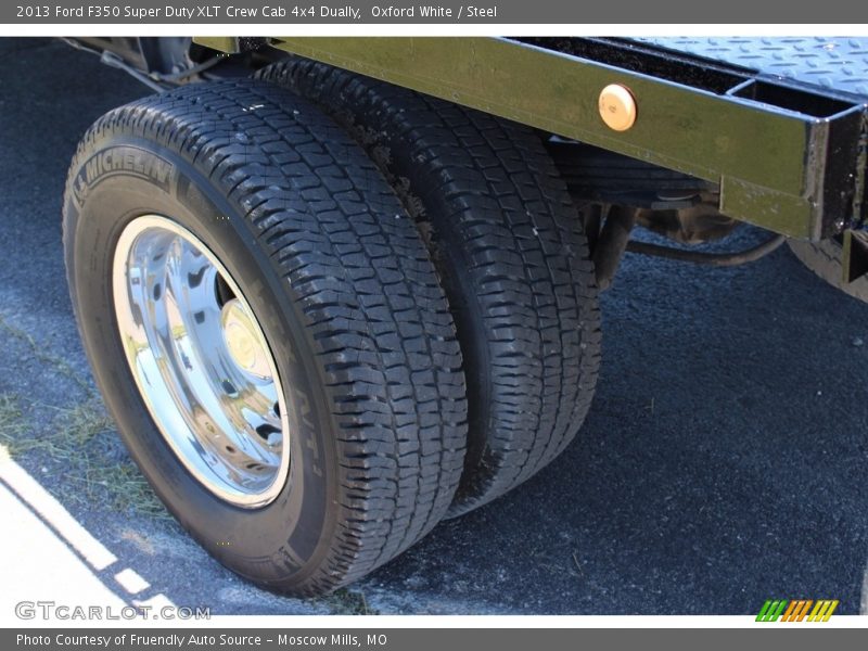 Oxford White / Steel 2013 Ford F350 Super Duty XLT Crew Cab 4x4 Dually