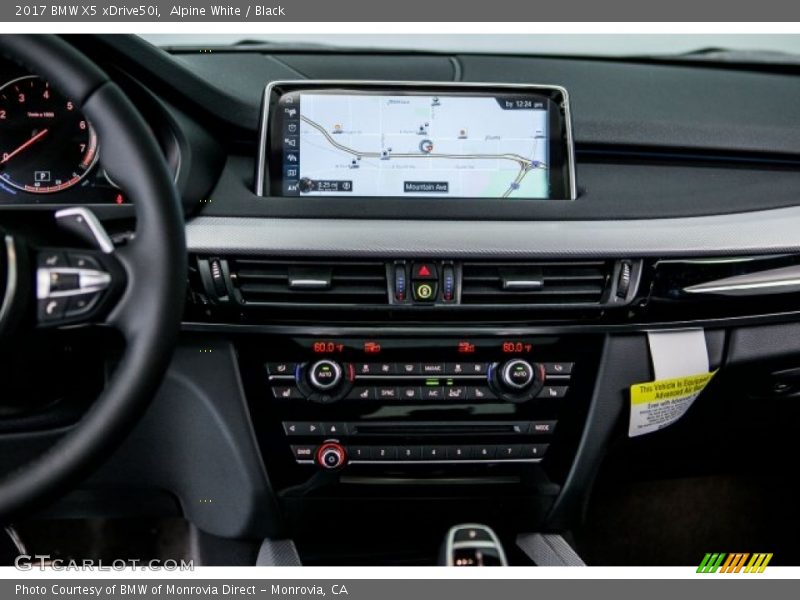 Alpine White / Black 2017 BMW X5 xDrive50i