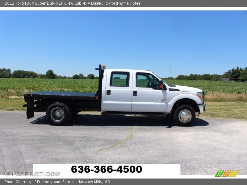 Oxford White / Steel 2013 Ford F350 Super Duty XLT Crew Cab 4x4 Dually