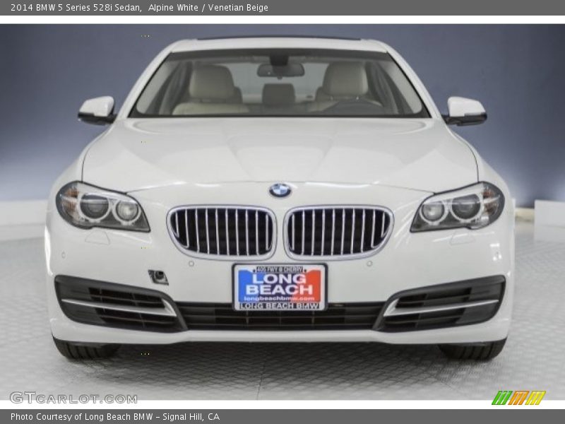 Alpine White / Venetian Beige 2014 BMW 5 Series 528i Sedan