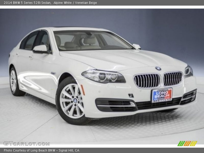 Alpine White / Venetian Beige 2014 BMW 5 Series 528i Sedan
