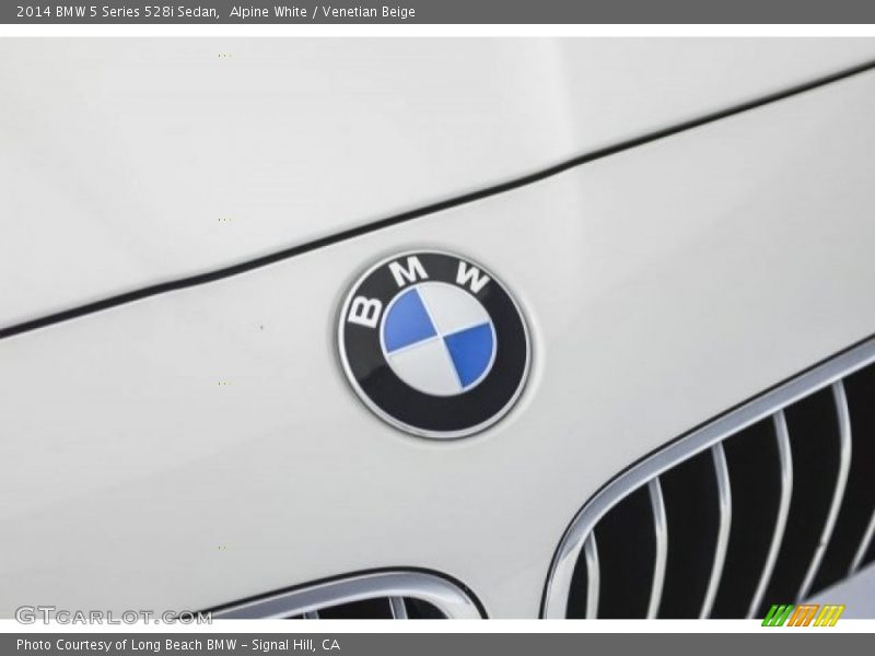 Alpine White / Venetian Beige 2014 BMW 5 Series 528i Sedan