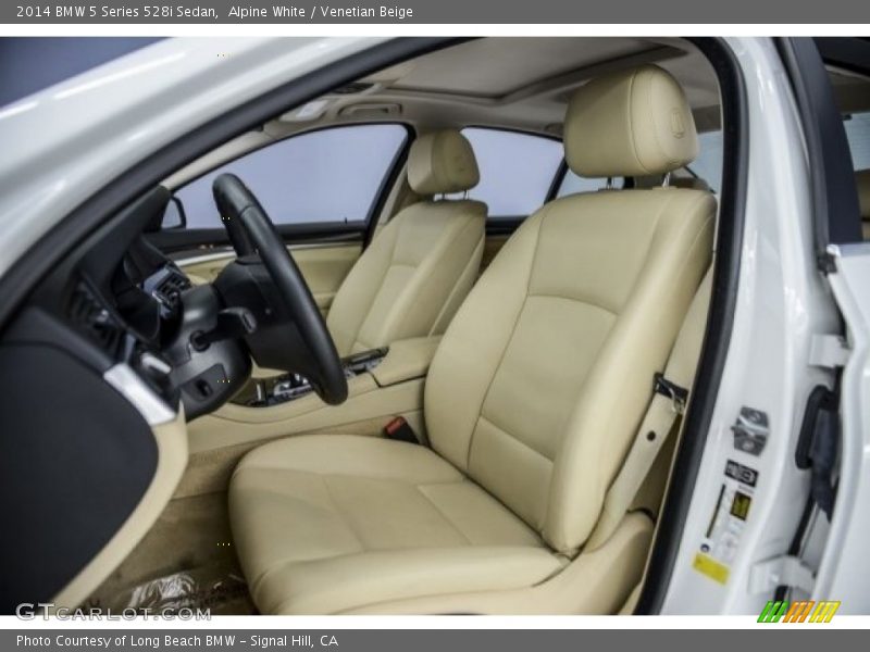 Alpine White / Venetian Beige 2014 BMW 5 Series 528i Sedan