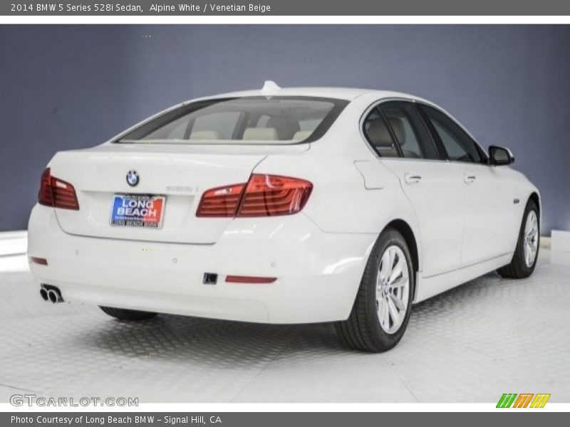 Alpine White / Venetian Beige 2014 BMW 5 Series 528i Sedan