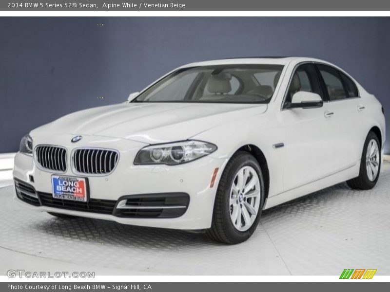 Alpine White / Venetian Beige 2014 BMW 5 Series 528i Sedan