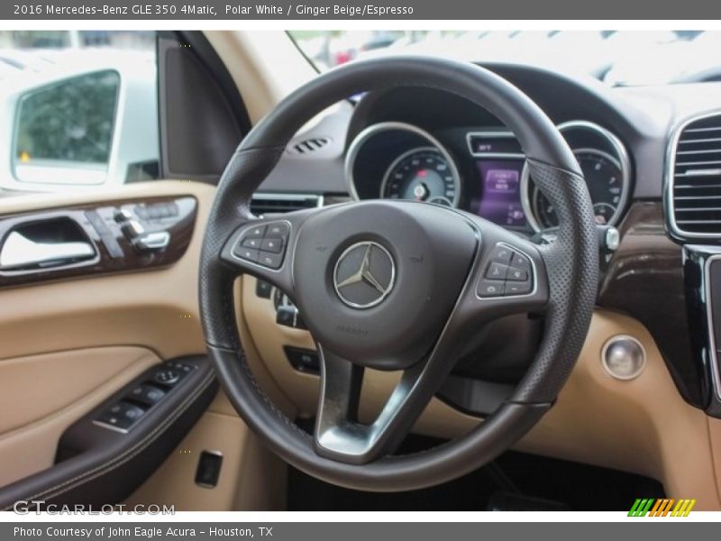 Polar White / Ginger Beige/Espresso 2016 Mercedes-Benz GLE 350 4Matic