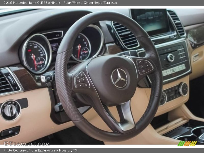 Polar White / Ginger Beige/Espresso 2016 Mercedes-Benz GLE 350 4Matic