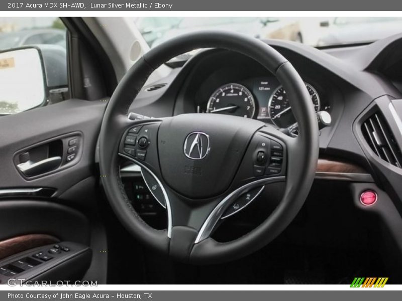 Lunar Silver Metallic / Ebony 2017 Acura MDX SH-AWD