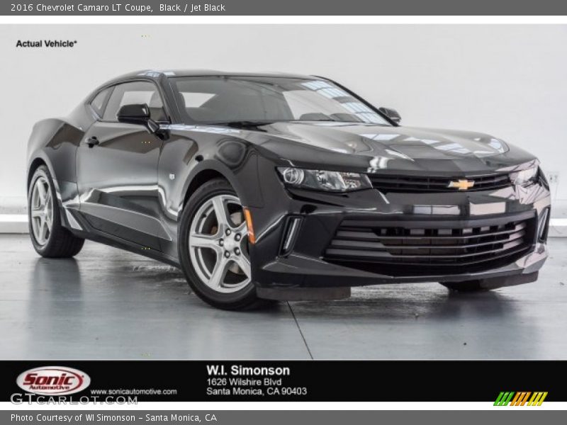 Black / Jet Black 2016 Chevrolet Camaro LT Coupe