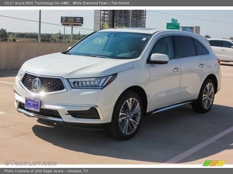White Diamond Pearl / Parchment 2017 Acura MDX Technology SH-AWD