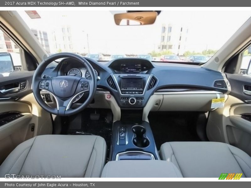 White Diamond Pearl / Parchment 2017 Acura MDX Technology SH-AWD