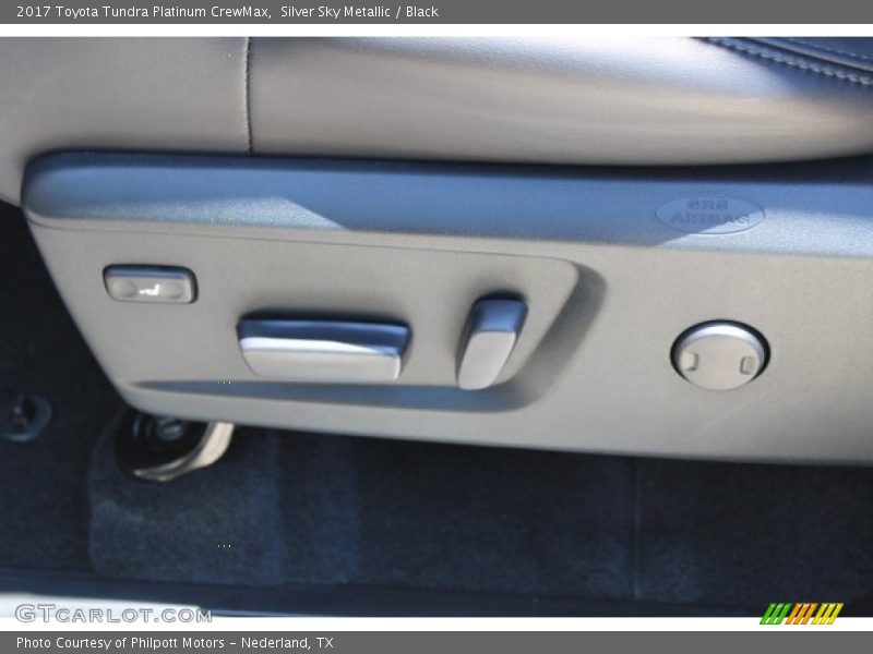 Silver Sky Metallic / Black 2017 Toyota Tundra Platinum CrewMax
