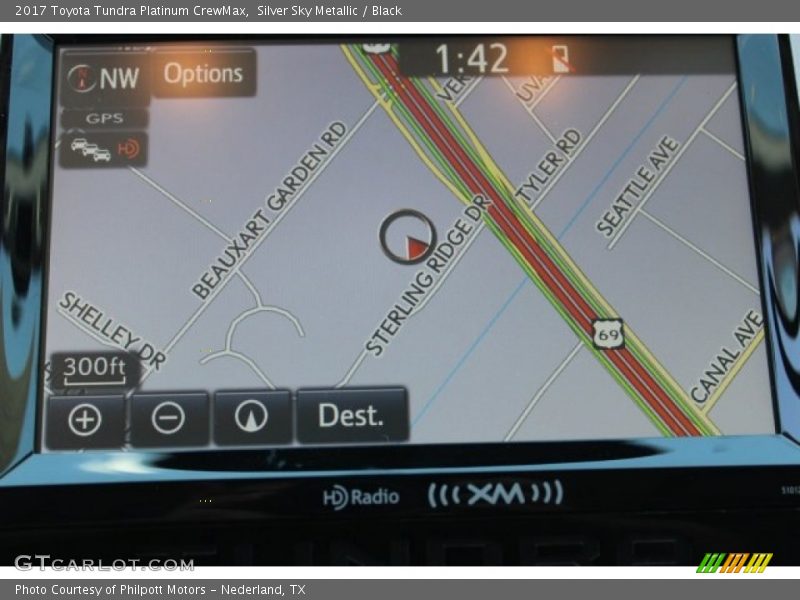 Silver Sky Metallic / Black 2017 Toyota Tundra Platinum CrewMax