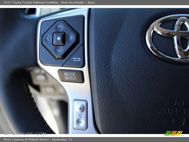 Silver Sky Metallic / Black 2017 Toyota Tundra Platinum CrewMax
