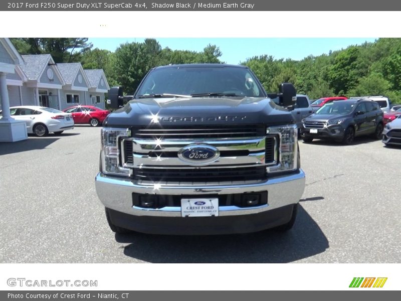 Shadow Black / Medium Earth Gray 2017 Ford F250 Super Duty XLT SuperCab 4x4