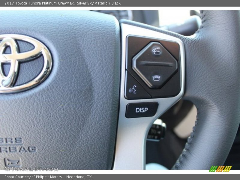 Silver Sky Metallic / Black 2017 Toyota Tundra Platinum CrewMax