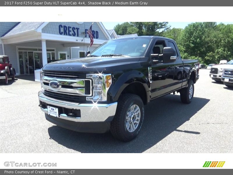 Shadow Black / Medium Earth Gray 2017 Ford F250 Super Duty XLT SuperCab 4x4