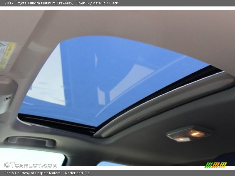 Silver Sky Metallic / Black 2017 Toyota Tundra Platinum CrewMax