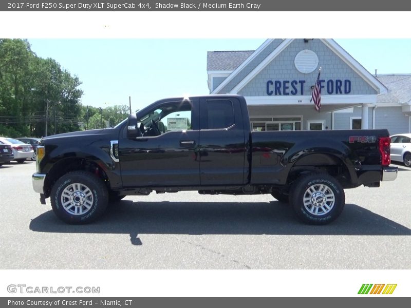 Shadow Black / Medium Earth Gray 2017 Ford F250 Super Duty XLT SuperCab 4x4
