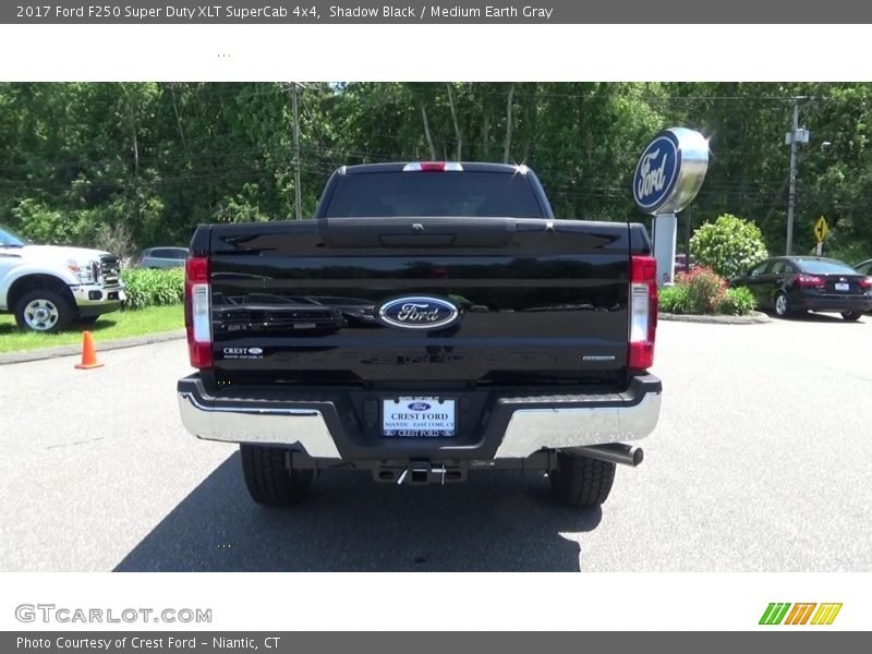 Shadow Black / Medium Earth Gray 2017 Ford F250 Super Duty XLT SuperCab 4x4