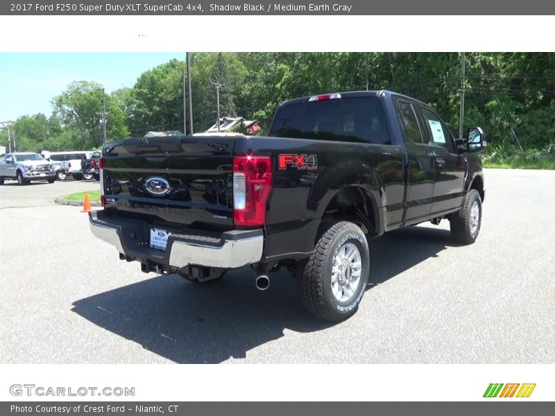 Shadow Black / Medium Earth Gray 2017 Ford F250 Super Duty XLT SuperCab 4x4