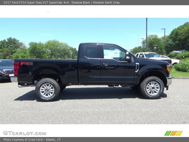 Shadow Black / Medium Earth Gray 2017 Ford F250 Super Duty XLT SuperCab 4x4