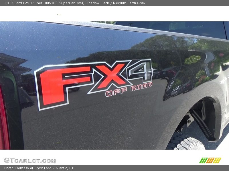 Shadow Black / Medium Earth Gray 2017 Ford F250 Super Duty XLT SuperCab 4x4