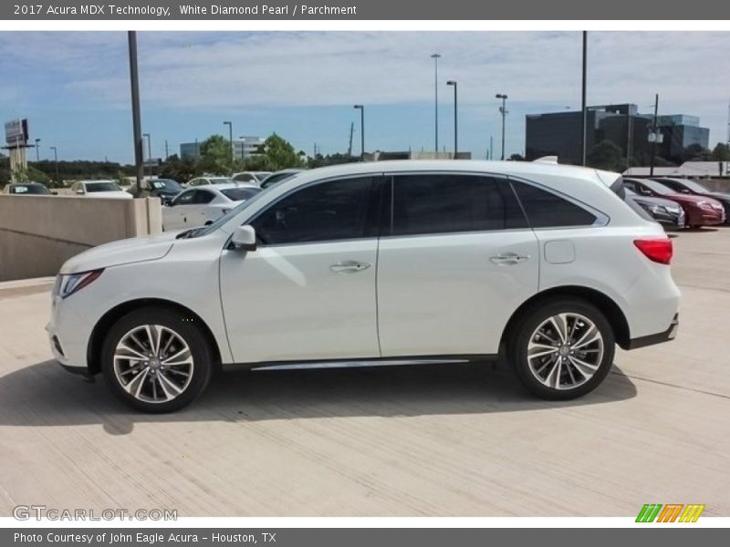 White Diamond Pearl / Parchment 2017 Acura MDX Technology