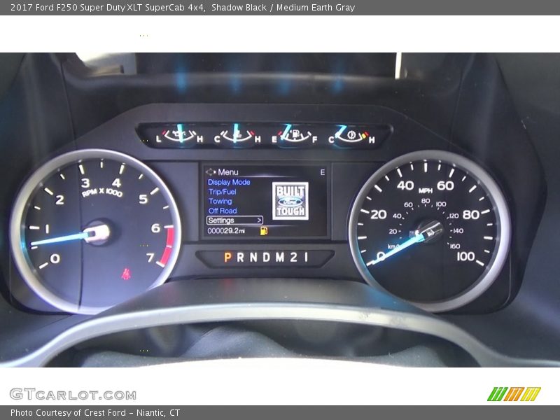 Shadow Black / Medium Earth Gray 2017 Ford F250 Super Duty XLT SuperCab 4x4