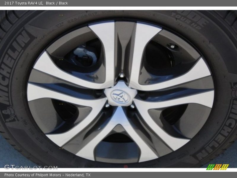 Black / Black 2017 Toyota RAV4 LE