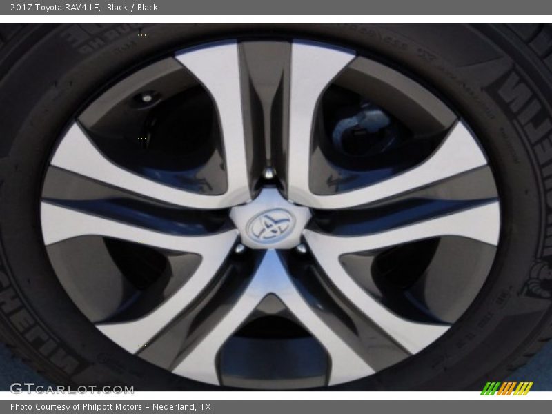 Black / Black 2017 Toyota RAV4 LE