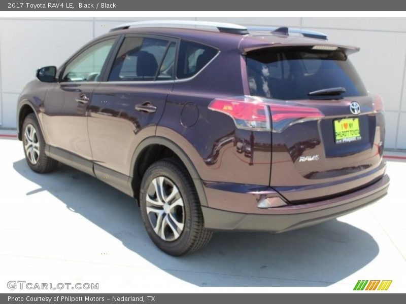 Black / Black 2017 Toyota RAV4 LE