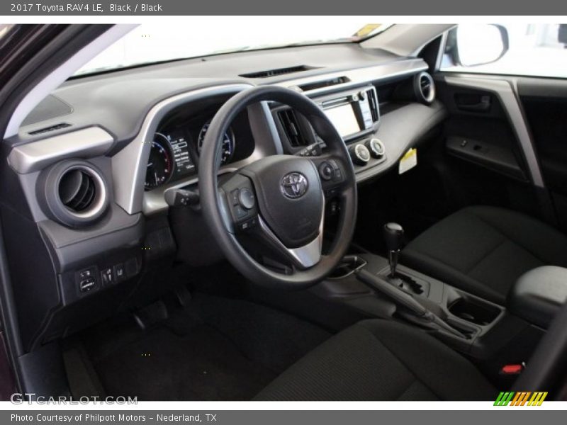 Black / Black 2017 Toyota RAV4 LE