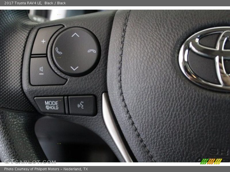Black / Black 2017 Toyota RAV4 LE
