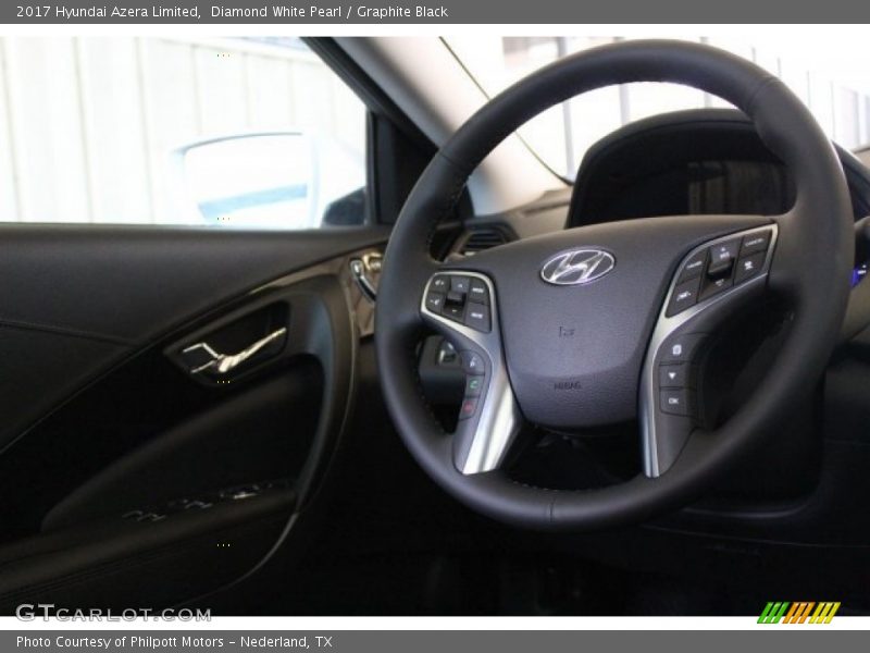 Diamond White Pearl / Graphite Black 2017 Hyundai Azera Limited