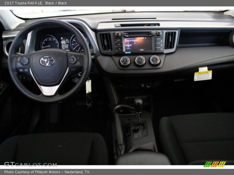 Black / Black 2017 Toyota RAV4 LE