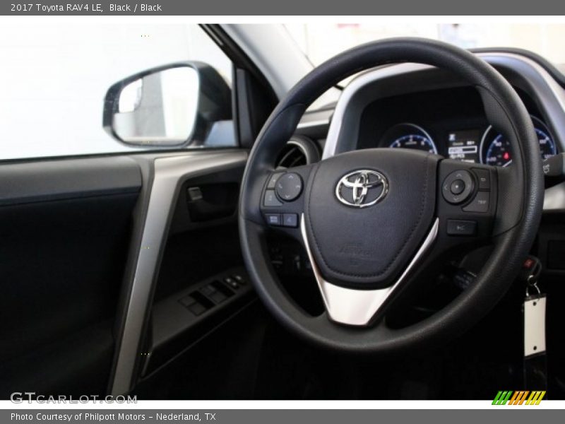 Black / Black 2017 Toyota RAV4 LE