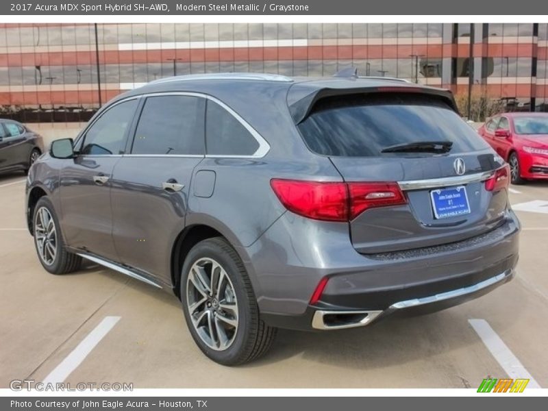 Modern Steel Metallic / Graystone 2017 Acura MDX Sport Hybrid SH-AWD