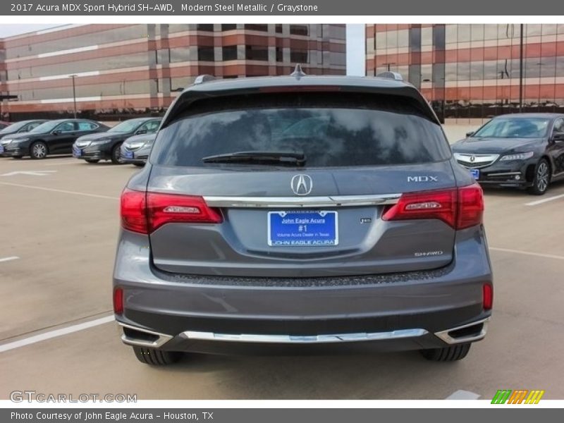 Modern Steel Metallic / Graystone 2017 Acura MDX Sport Hybrid SH-AWD