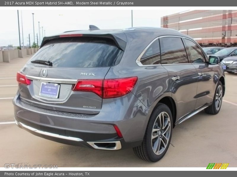 Modern Steel Metallic / Graystone 2017 Acura MDX Sport Hybrid SH-AWD