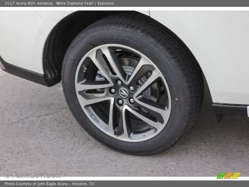 White Diamond Pearl / Espresso 2017 Acura MDX Advance